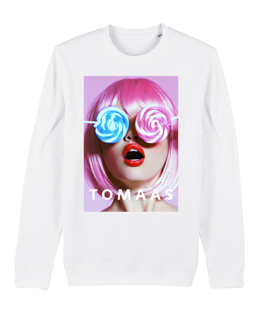 Shop beautiful Sweatshirt contemporary artist TOMAAS The Official Store Paris Art Streetwear Fashion sustainable apparel Men Women Clothing orders free shipping 100% assured satisfaction brand collection cool wearable art designs surreal prints